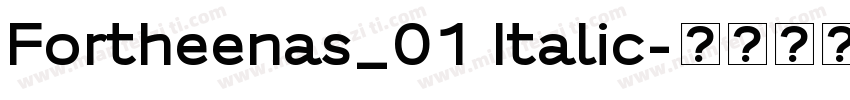 Fortheenas_01 Italic字体转换